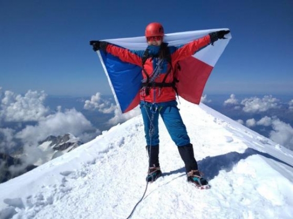 Naše absolventka Martina Joudalová pokořila Mont Blanc