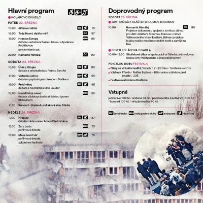 Festival dokumentárních filmů o lidských právech Jeden svět Police nad Metují začíná 22.3. v Kolárově divadle!